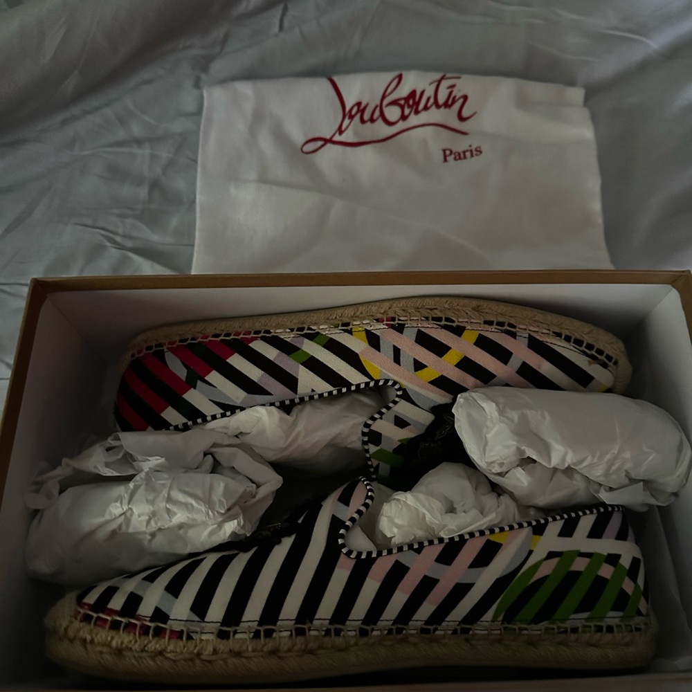Christian Louboutin Multicolor Striped Espadrilles